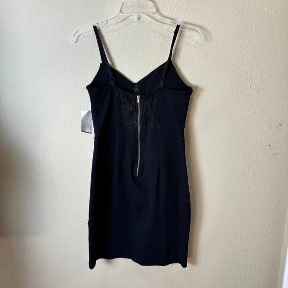 NWT NORDSTROM Basil & Lola Stretch Lace Cut Out Body Con Mini Dress Size Large - Picture 6 of 11